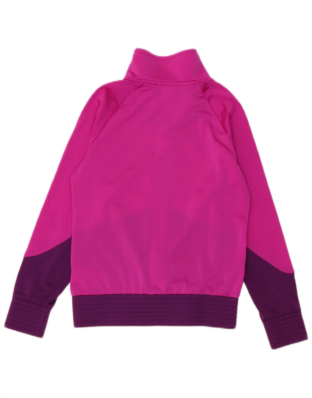ADIDAS Meninas Treino Top Jaqueta 11-12 Anos Rosa Colorblock Poliéster