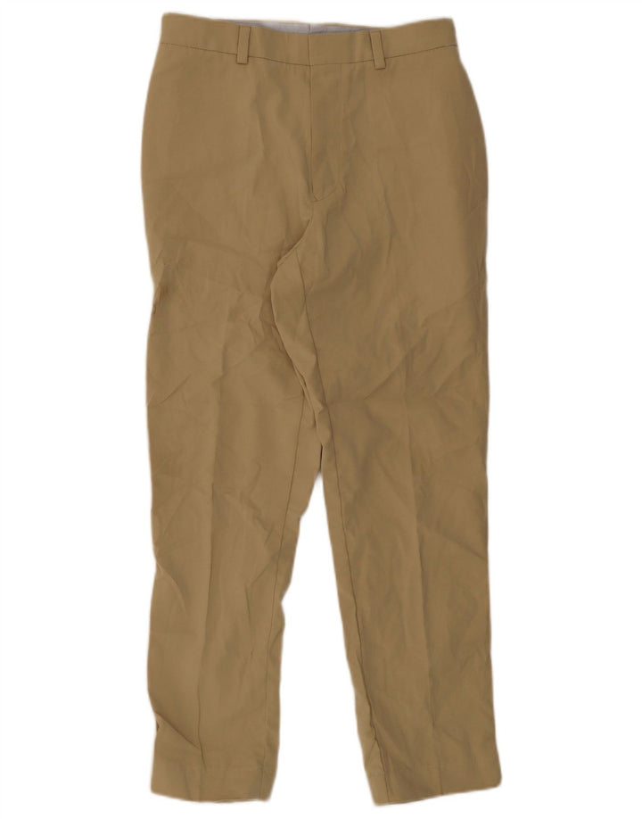 Tommy Hilfiger Mens Slim Chino Calças W32 L30 Poliéster Bege
