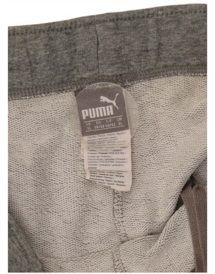 Shorts esportivos masculinos Puma XL cinza algodão