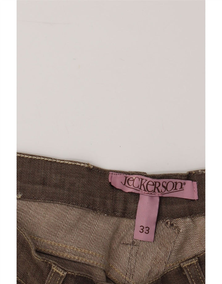 JECKERSON Womens Straight Jeans W33 L30 Brown Cotton Classic Vintage Jeckerson and Second-Hand Jeckerson from Messina Hembry 