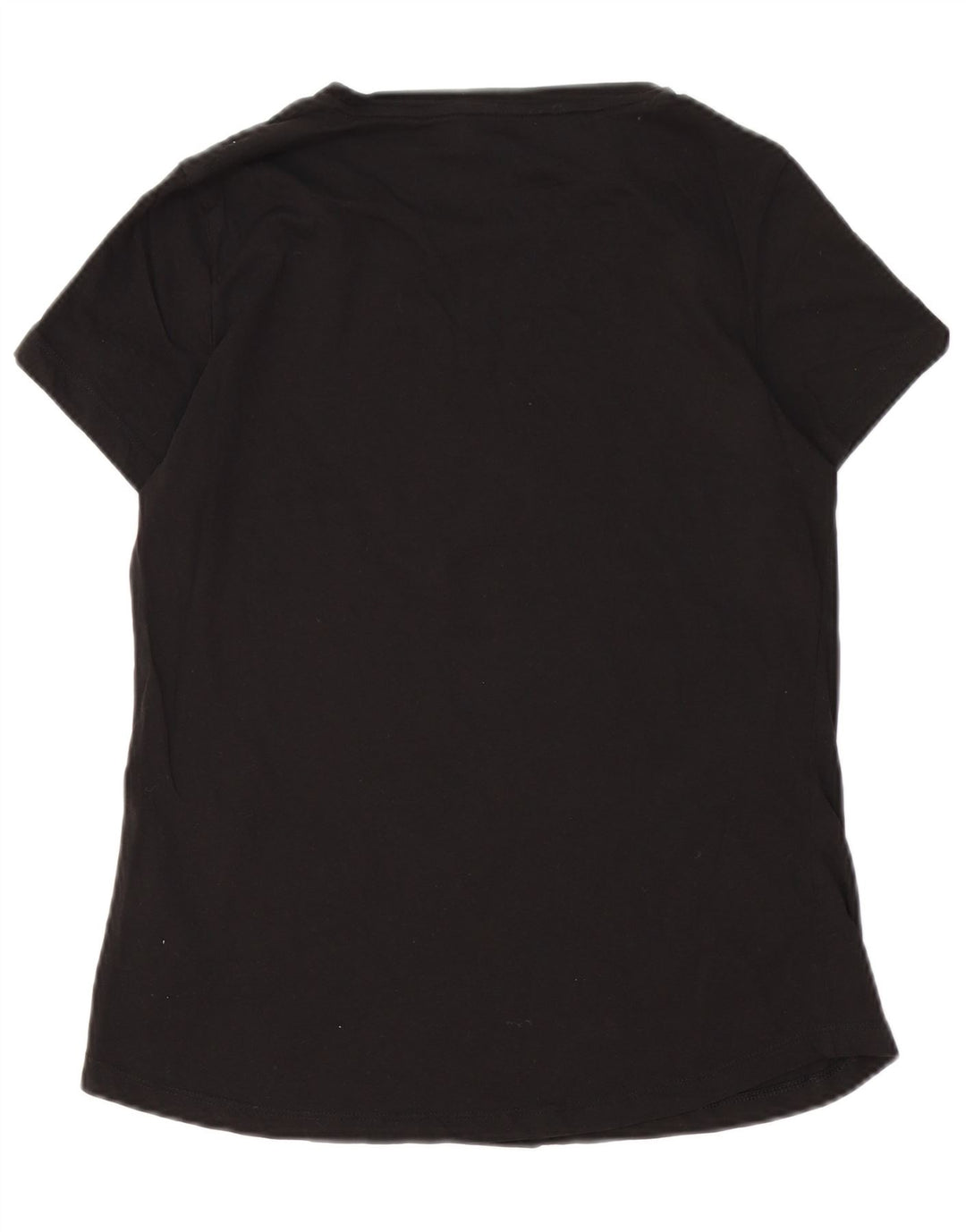 Camiseta feminina PUMA com estampa gráfica UK 14 grande algodão preto