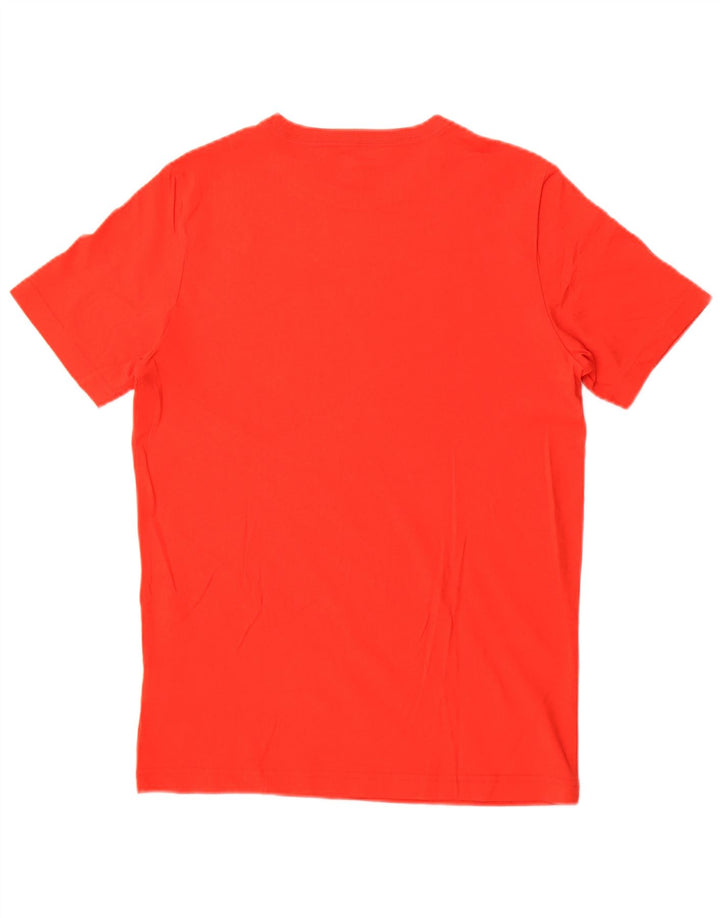 Puma Mens Graphic T-Shirt Top Pequeno Algodão Vermelho
