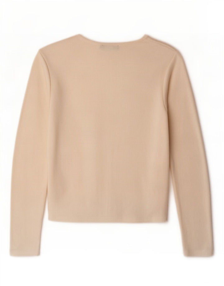 Zara Womens Bolero Jumper UK 12 Médio Off White