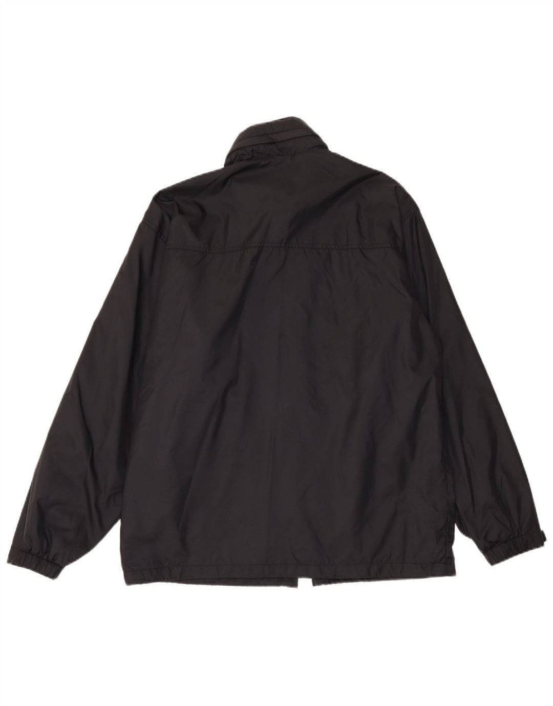 Jaqueta corta-vento masculina Fila com capuz UK 40 grande poliamida preta