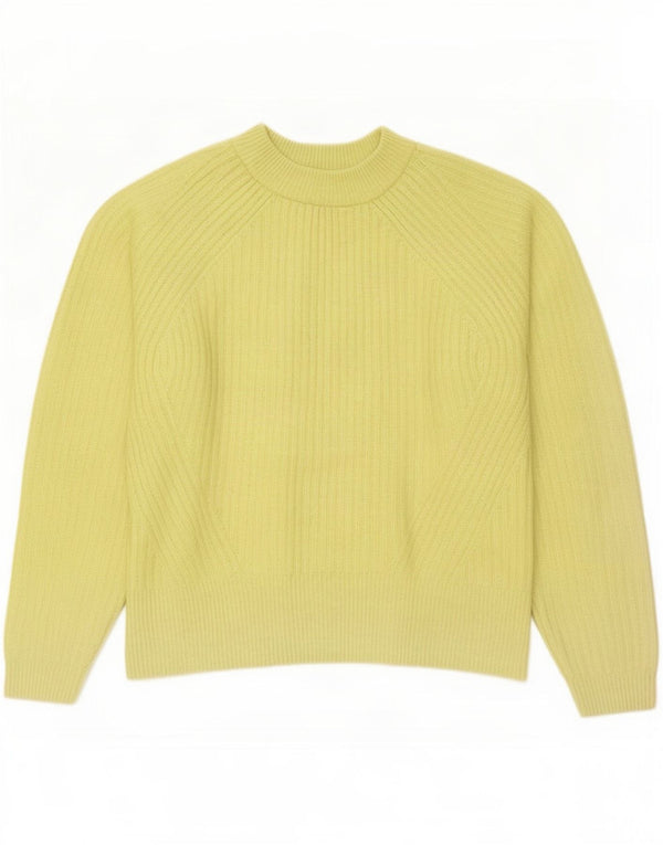 Suéter feminino Marks & Spencer com gola tartaruga Reino Unido 14 verde médio