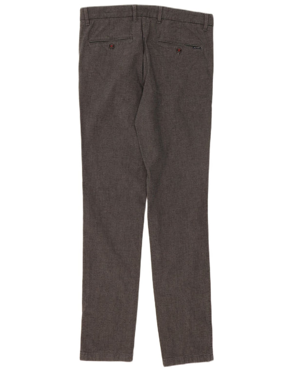 Tommy Hilfiger Mens Slim Chino Calças W32 L34 Algodão Cinza