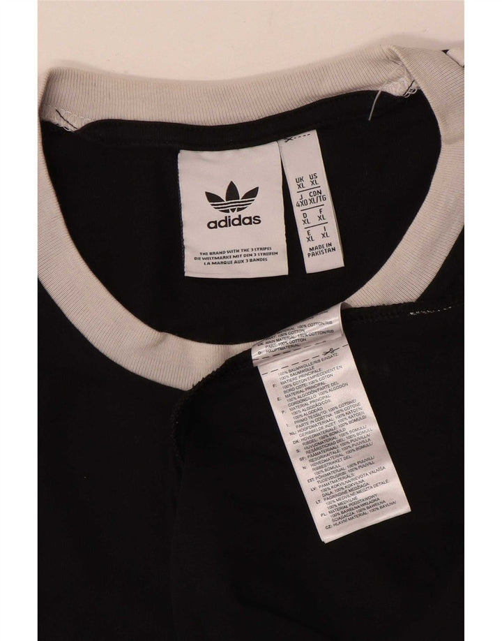 Camiseta masculina Adidas Top XL algodão preto