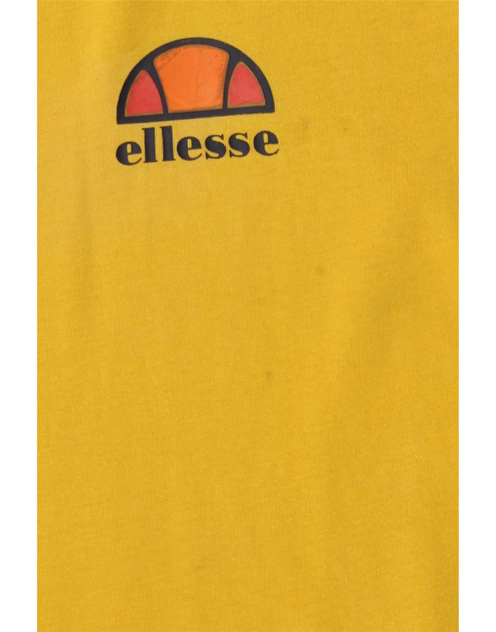 Camiseta masculina Ellesse Top médio algodão amarelo