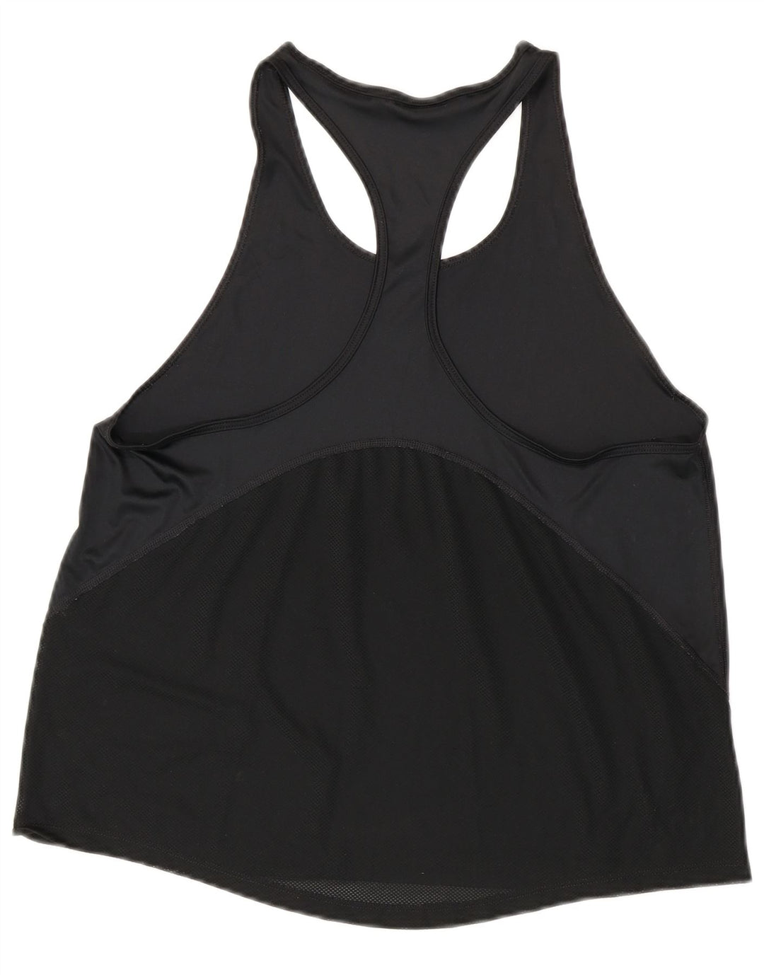NIKE Womens Dri Fit Vest Top UK 14 Grande Preto