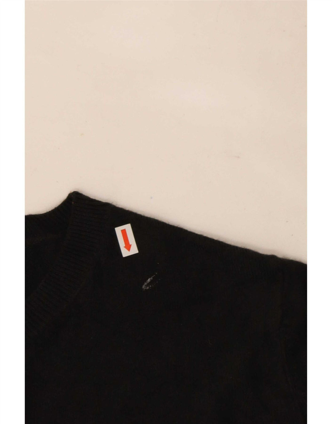 Suéter feminino Marks & Spencer grande com gola redonda Reino Unido 16 grande preto