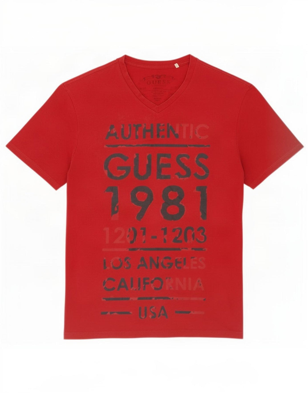 Camiseta feminina Guess com estampa gráfica UK 14 médio vermelho