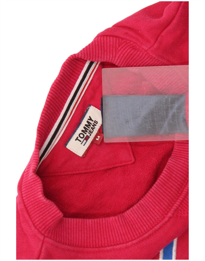 Tommy Hilfiger moletom feminino gráfico oversized jumper Reino Unido 14 médio rosa