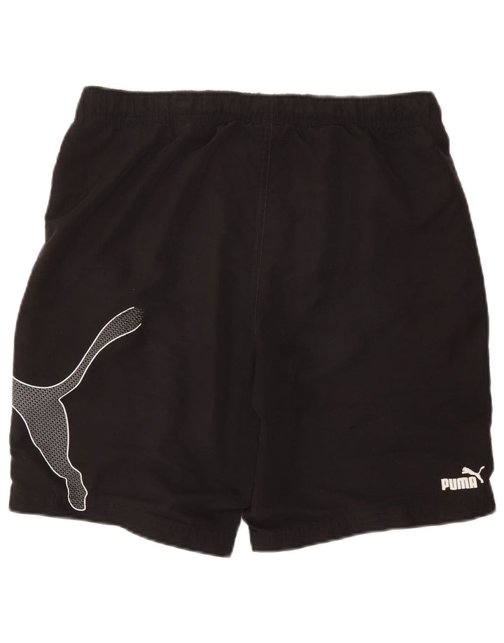 Puma Mens Graphic Sport Shorts Médio Preto