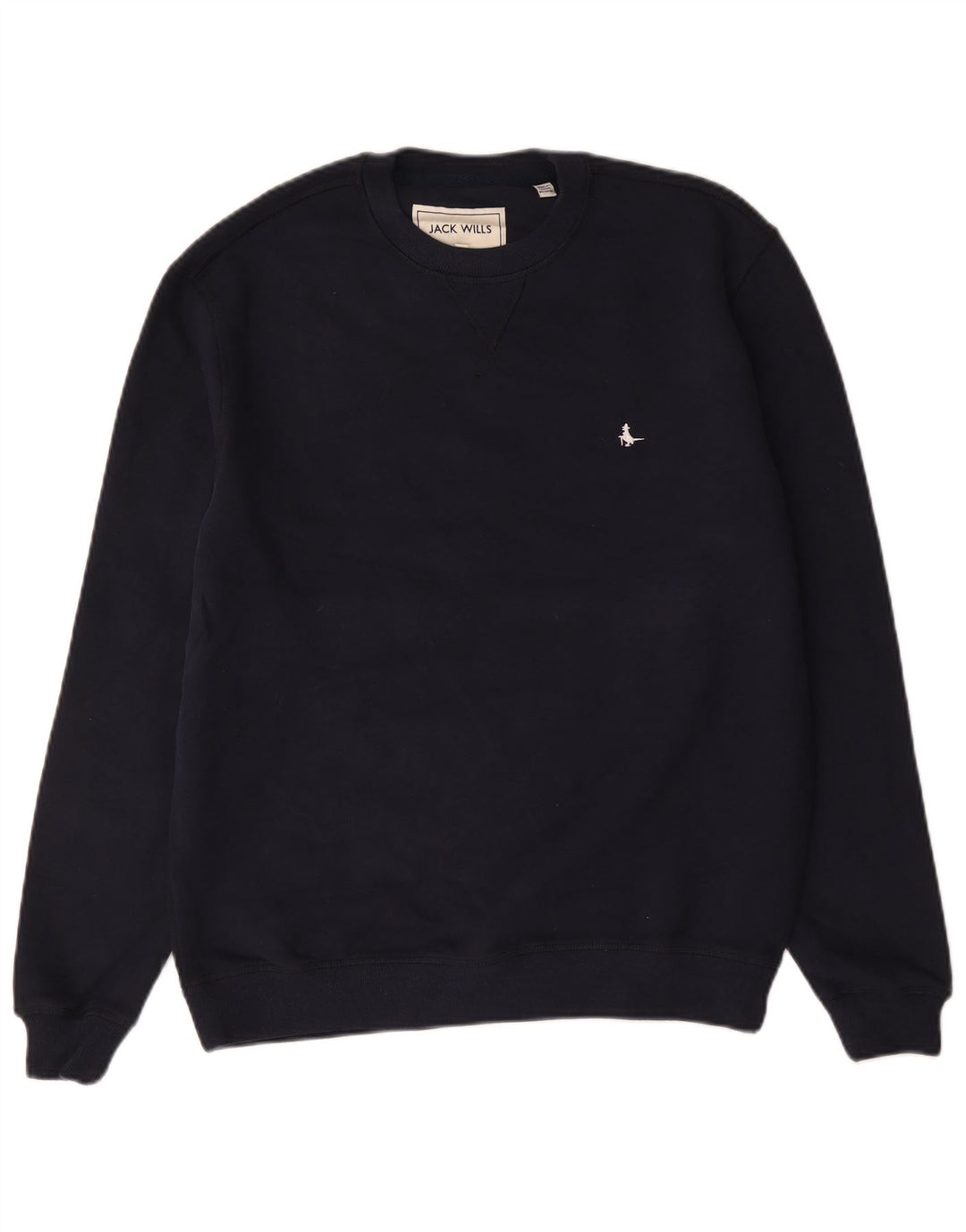 Jack Wills moletom masculino jumper pequeno algodão azul marinho