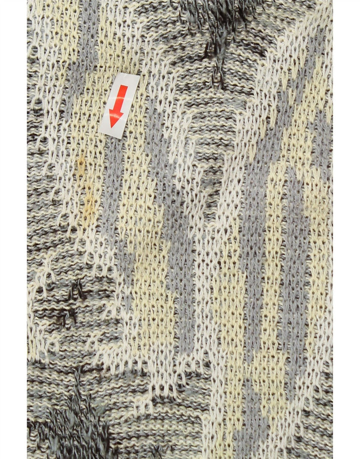Suéter masculino Monello com gola canoa e algodão Paisley cinza grande