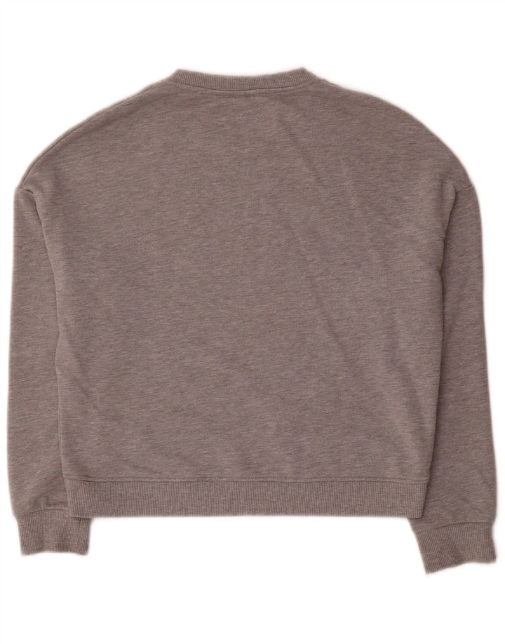 Suéter feminino Pyrex com estampa gráfica oversized UK 10 pequeno cinza