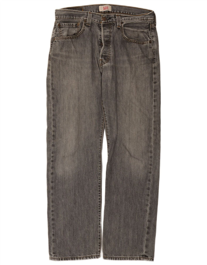 Jeans Levi's 501 Straight Masculino W33 L30 Cinza