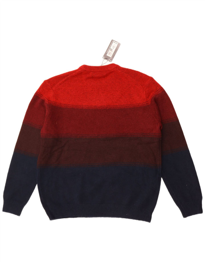 Suéter masculino Marks & Spencer com gola redonda XL listrado multicolorido