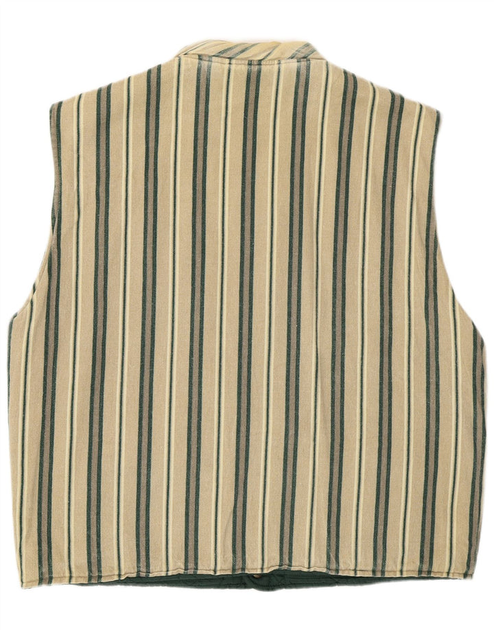 Colete acolchoado reversível masculino criativo UK 40 verde grande