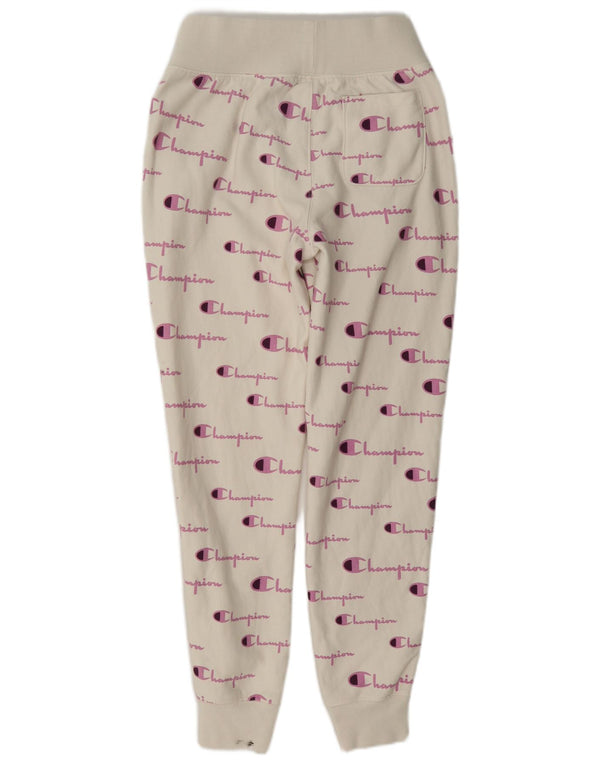 Calça de treino feminina Champion Reverse Weave Joggers UK 10 Small White