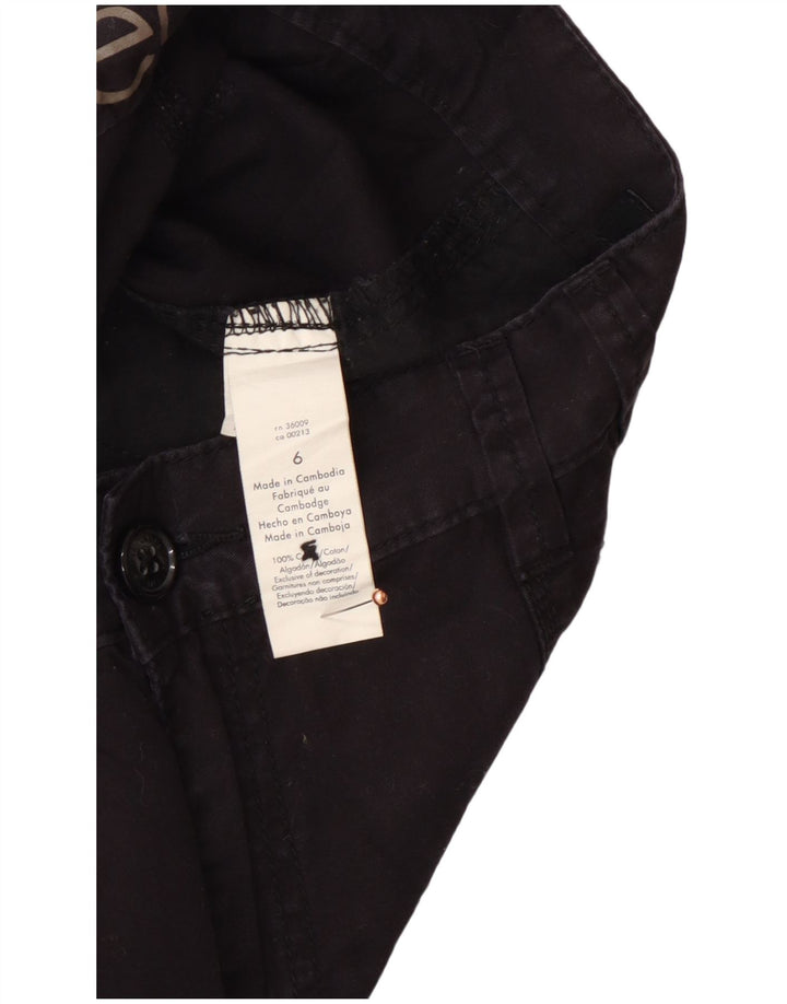 Shorts cargo feminino CALVIN KLEIN EUA 6 médio W30 algodão preto