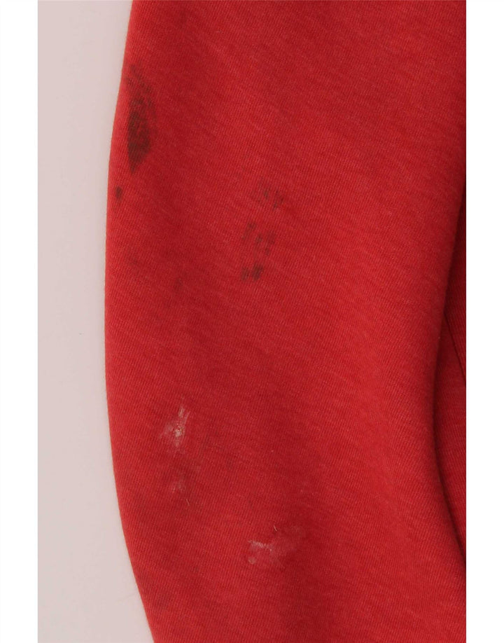 Suéter Nike Boys Zip com capuz 10-11 anos médio algodão vermelho