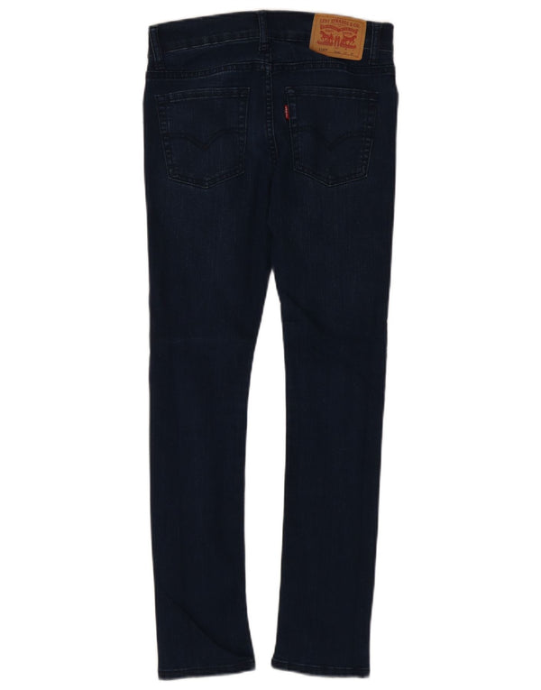 Levi's Meninos 519 Skinny Jeans 13-14 Anos W27 L27 Azul Algodão