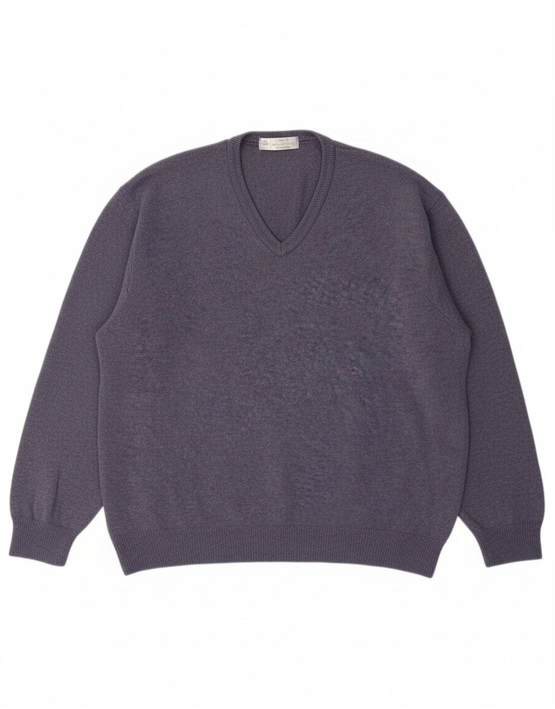 MARKS & SPENCER Suéter masculino com decote em V XL lã de cordeiro azul