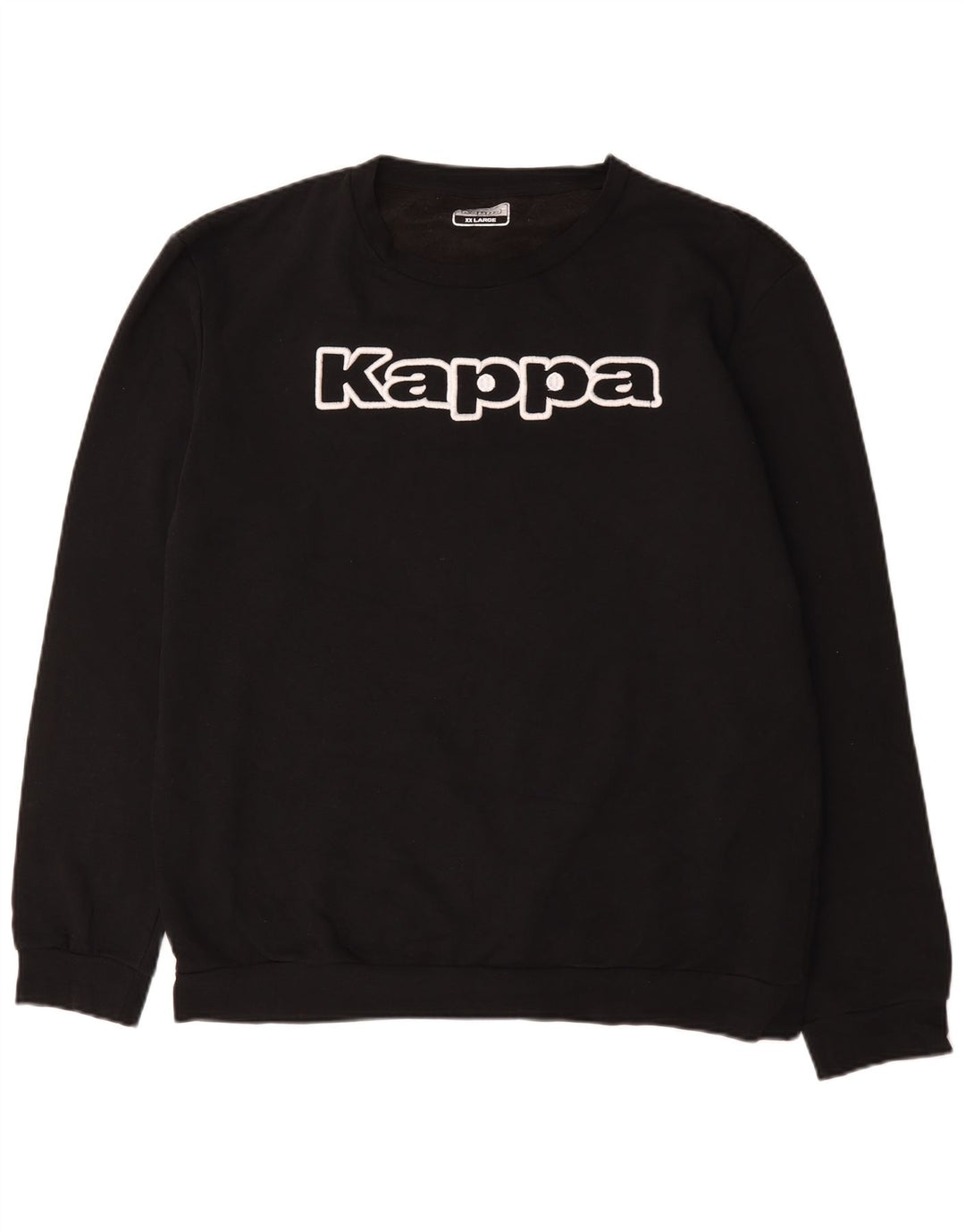 Kappa moletom gráfico masculino jumper 2XL algodão preto