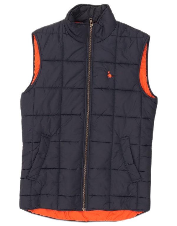 Colete acolchoado masculino Jack Wills UK 34 XS azul marinho nylon