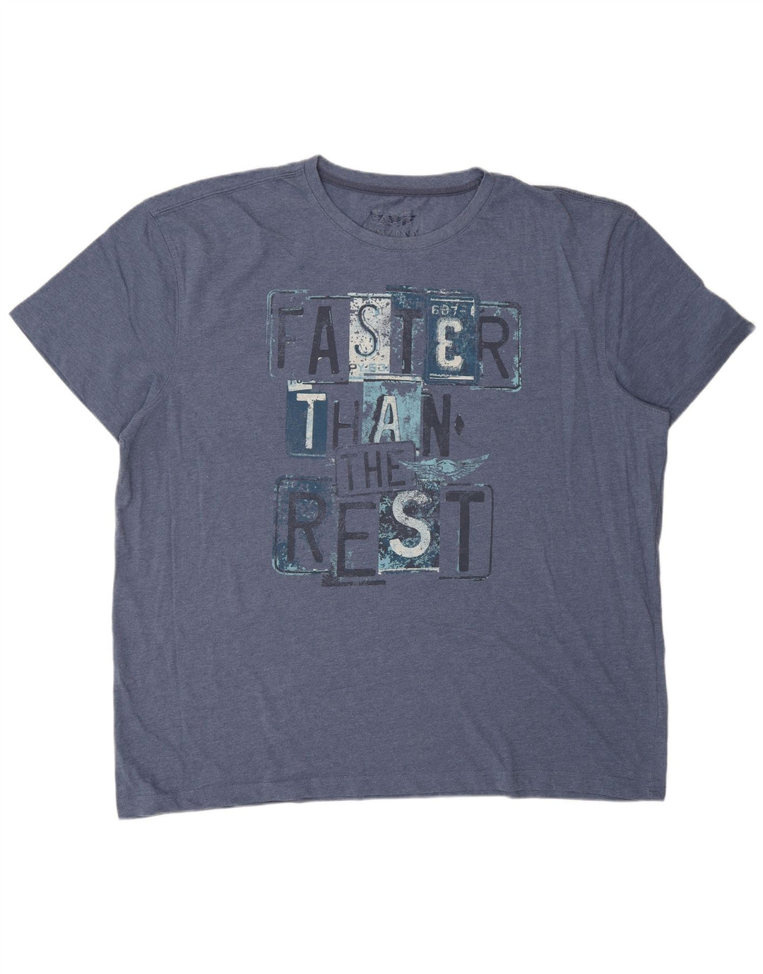 Camiseta gráfica masculina ARIZONA Top 3XL algodão azul marinho