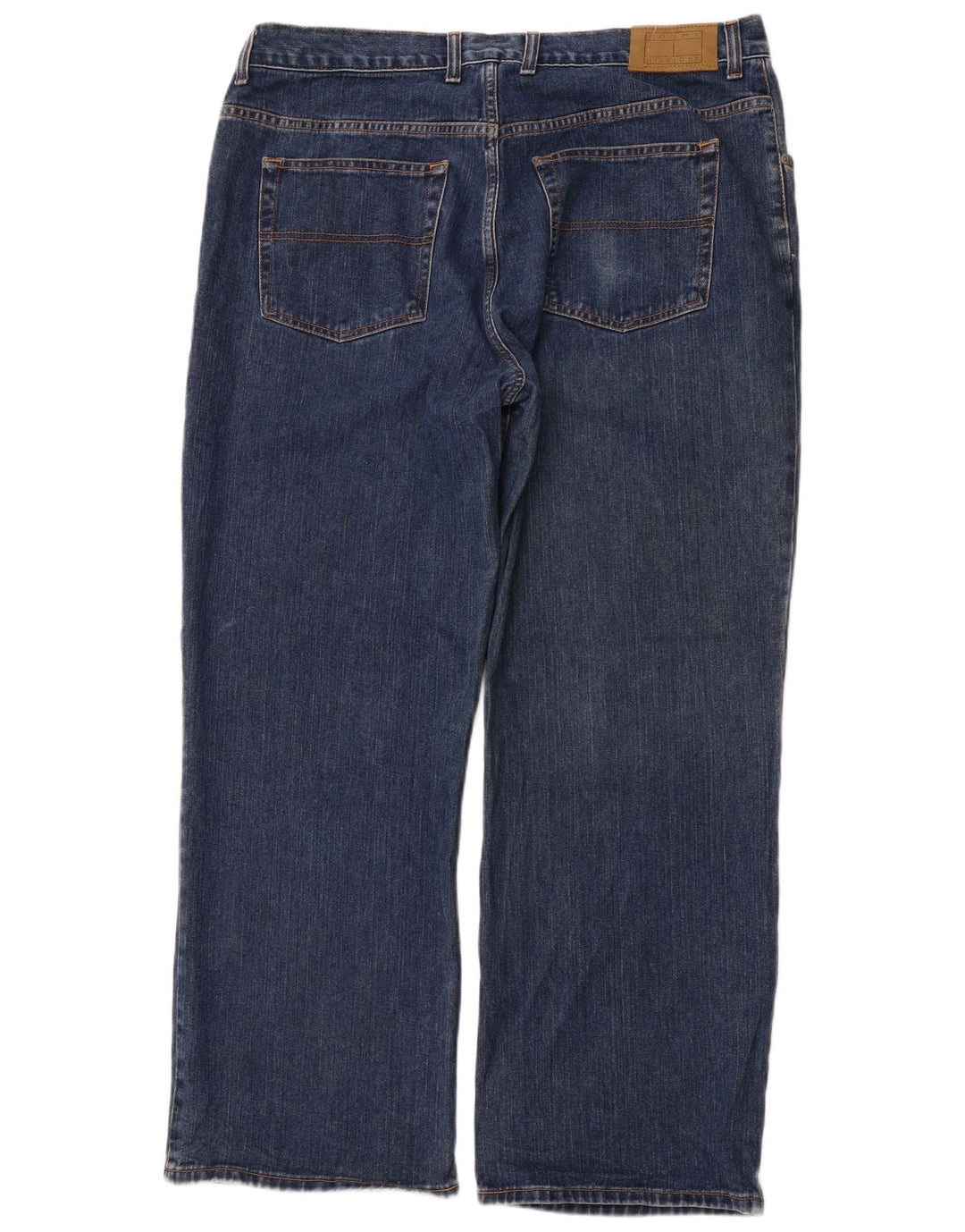 TOMMY HILFIGER Jeans reto masculino W40 L32 algodão azul