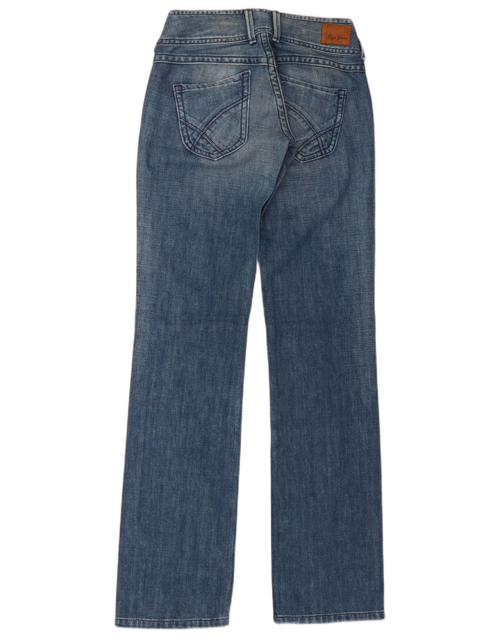 PEPE Jeans Feminino Reto W28 L34 Azul Algodão