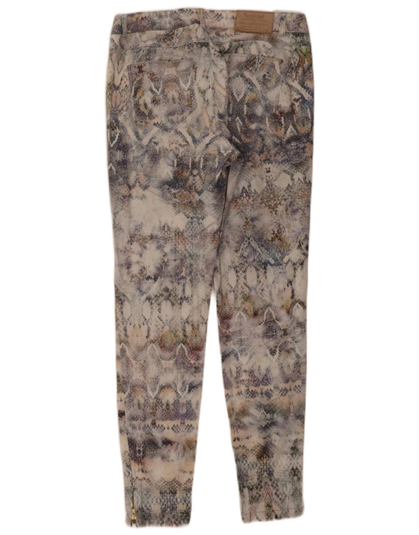 Zara Calça Chino Feminina Slim Médio W28 L27 Estampa Animal Multicolorida
