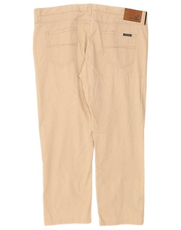 Calça casual feminina Henry Cottons Slim Fit W40 L27 algodão bege