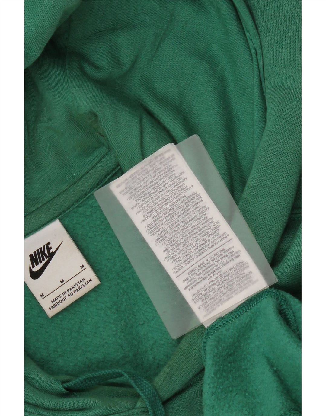 Nike Mens Hoodie Jumper Médio Algodão Verde