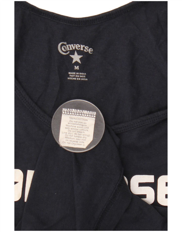Converse Mens Graphic Vest Top Médio Azul Marinho Algodão