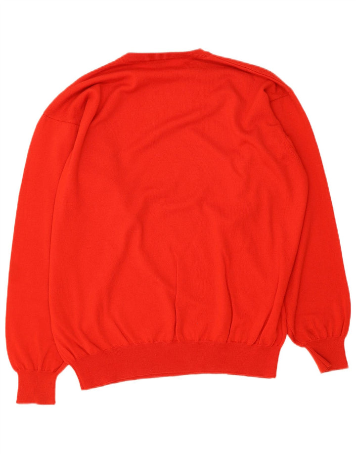 Suéter masculino TARDINI com gola redonda XL de lã vermelha