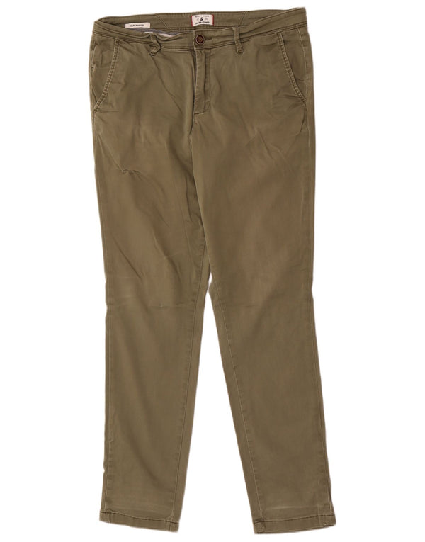 Calça masculina Jack & Jones Marco Slim Chino W32 L32 Algodão cáqui