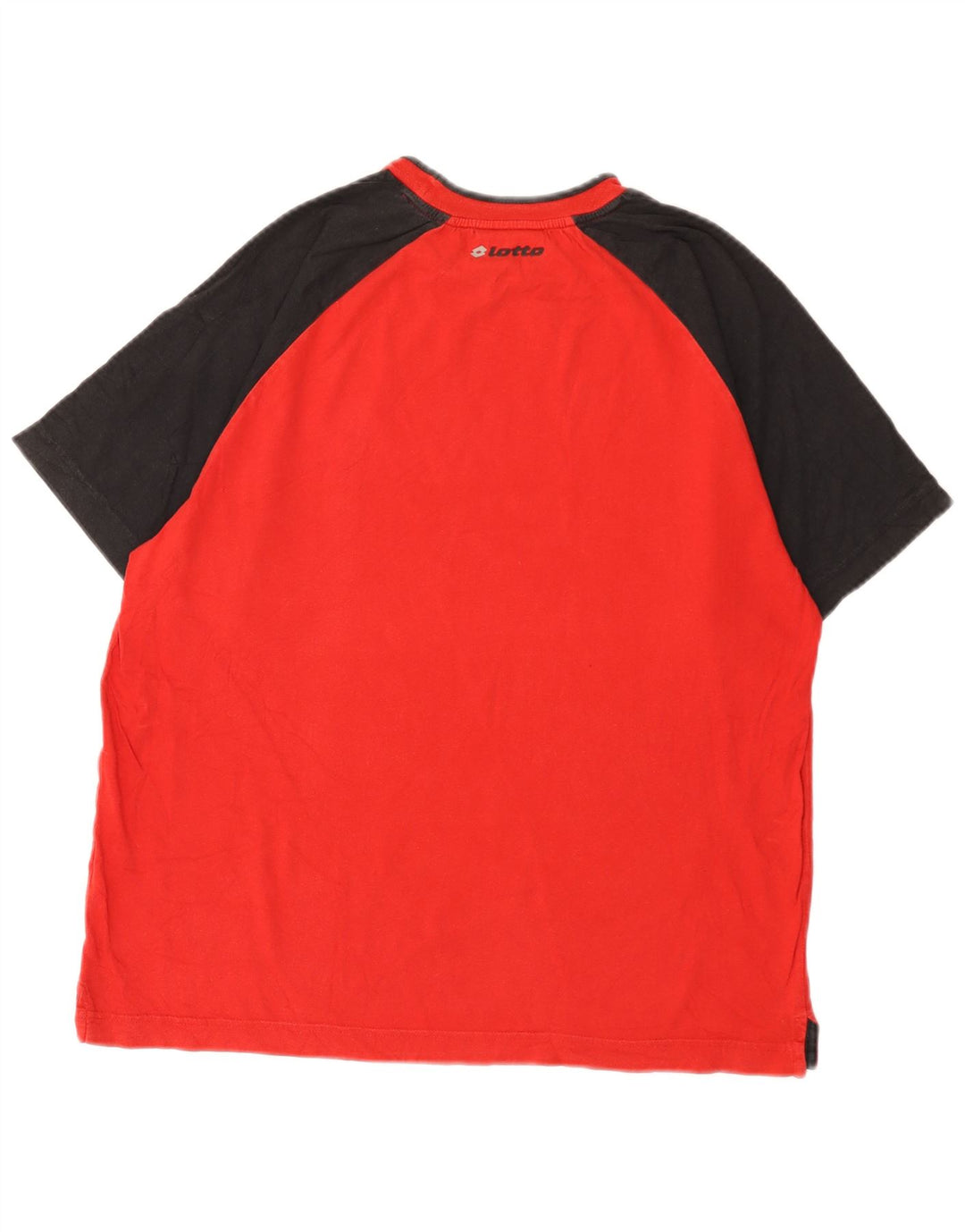Camiseta masculina Lotto Top médio vermelho colorblock