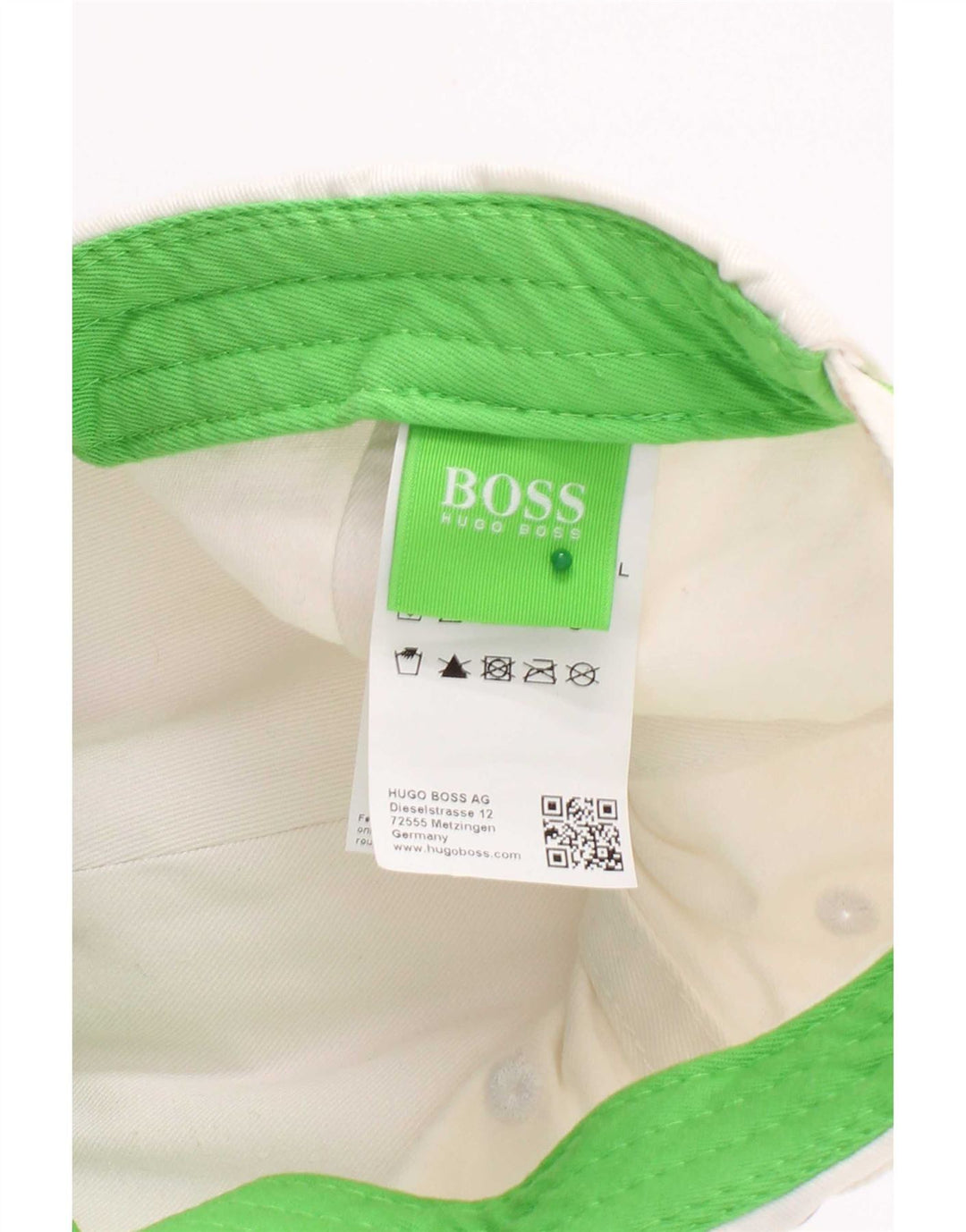 Hugo Boss Boné de beisebol gráfico masculino tamanho único algodão branco