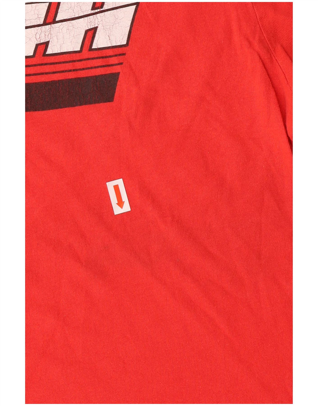 Puma Mens Graphic T-Shirt Top Pequeno Algodão Vermelho