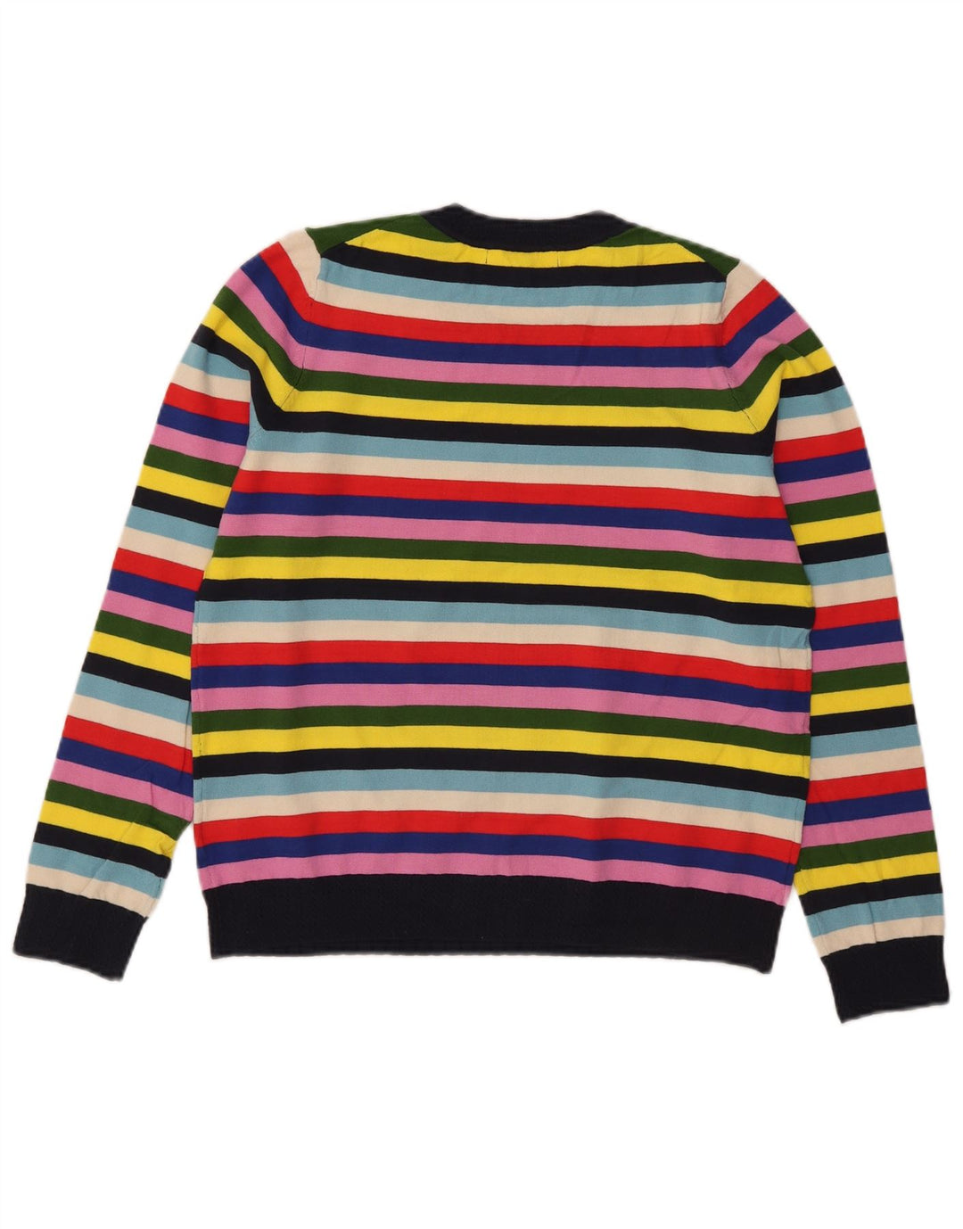 Suéter feminino Boden com gola redonda UK 14 listrado médio multicolorido