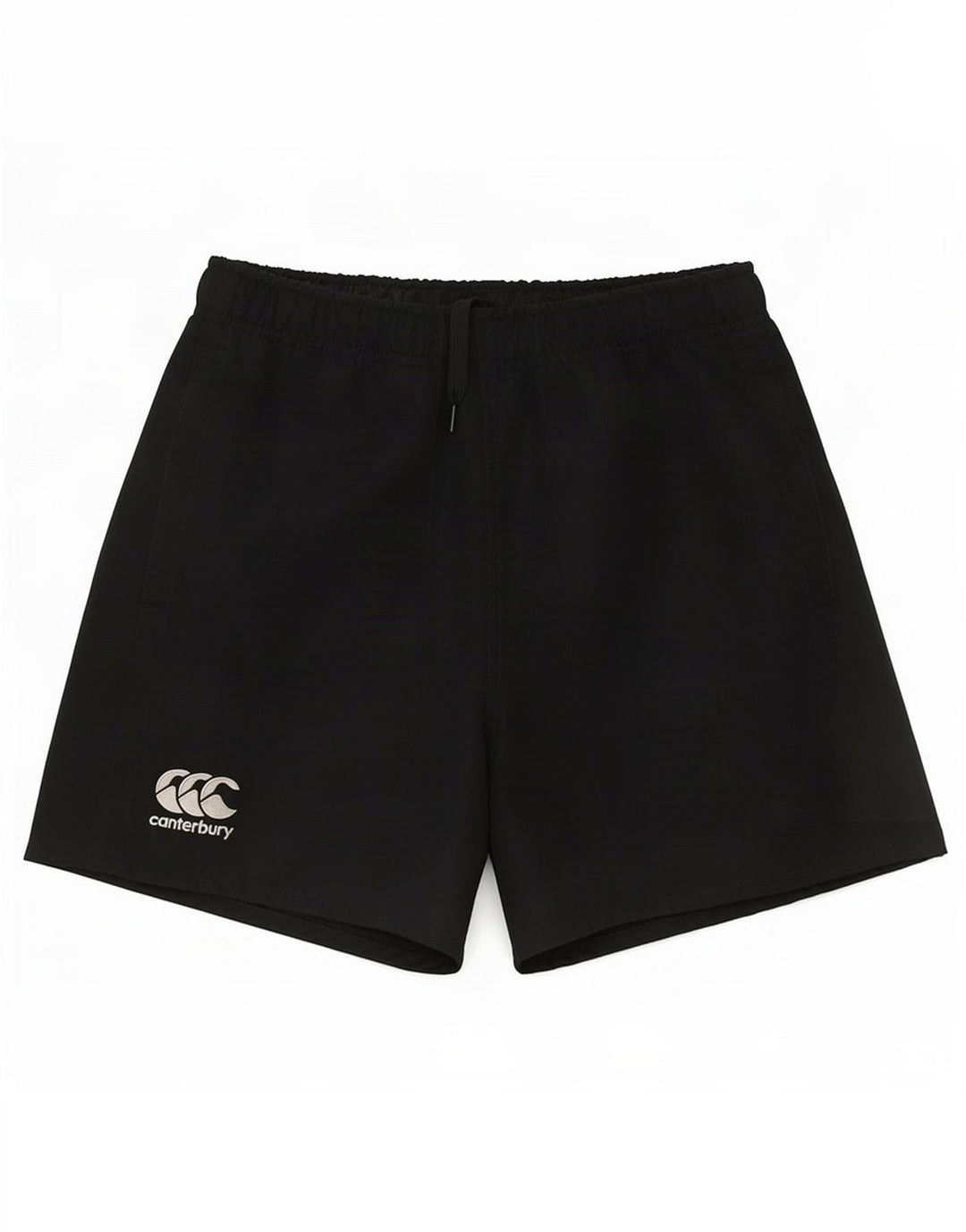 Shorts esportivos femininos Canterbury UK 8 poliéster preto pequeno