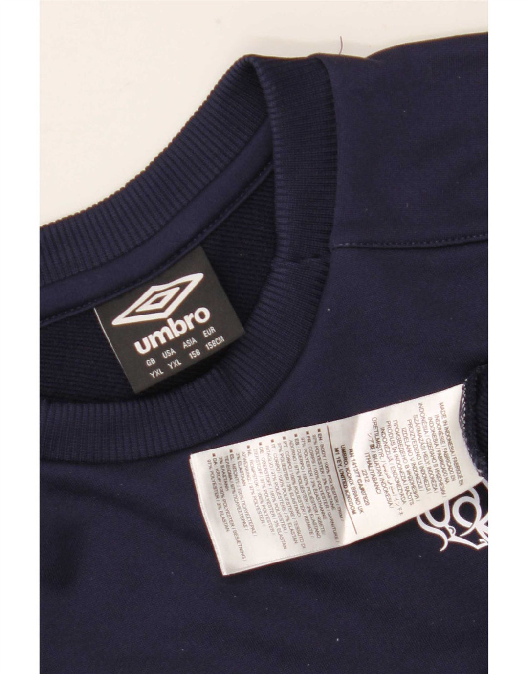 Umbro Boys Graphic Sweatshirt Jumper 13-14 Anos XL Azul Marinho Poliéster