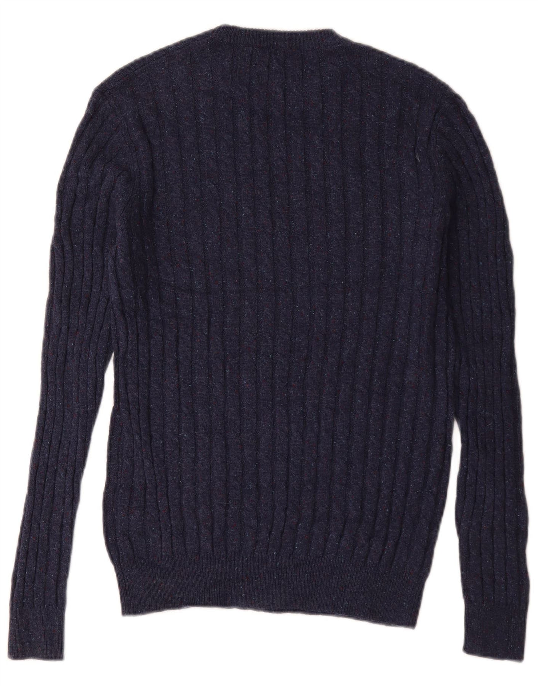 Suéter masculino Jack Wolfskin com gola redonda e lã manchada azul marinho