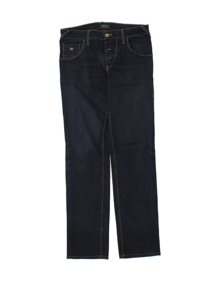 ENERGIE Womens Straight Jeans W32 L33 Navy Blue Cotton Vintage Energie and Second-Hand Energie from Messina Hembry 