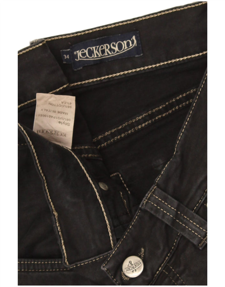 Jeans retos masculinos Jeckerson W34 L34 algodão cinza