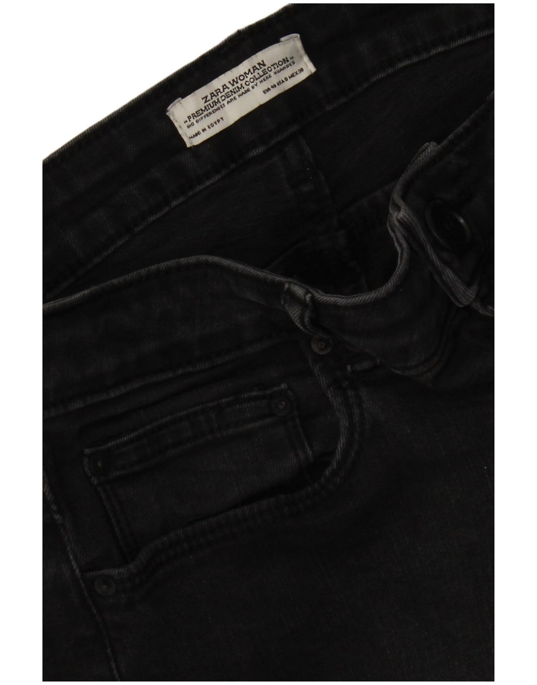 Zara Jeans Skinny Feminino EU 40 Médio W30 L27 Preto