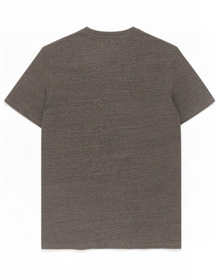 Camiseta gráfica masculina Penguin cinza médio